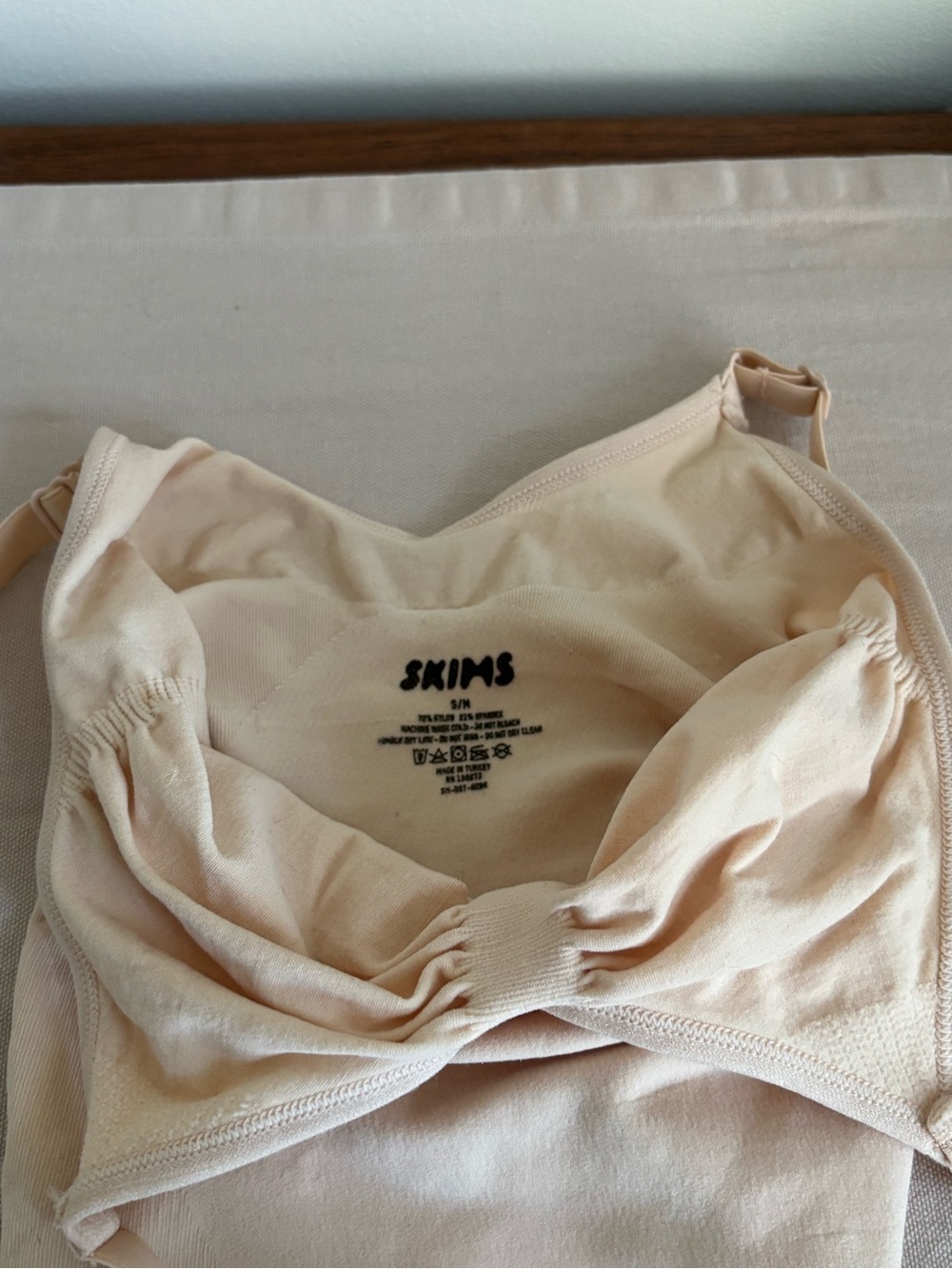 SKIMS Thong Bodysuit in Sand